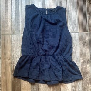 J. Crew Navy Peplum Top